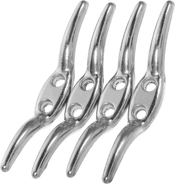 4er-Set Metall Schnurhalter für Vorhangseile in Silber - Bild 1