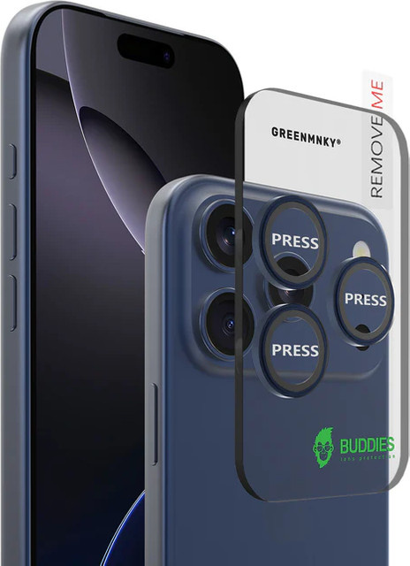 BUDDIES Kameraschutz Schutzglas für iPhone 17 Pro in Blue - Bild 1