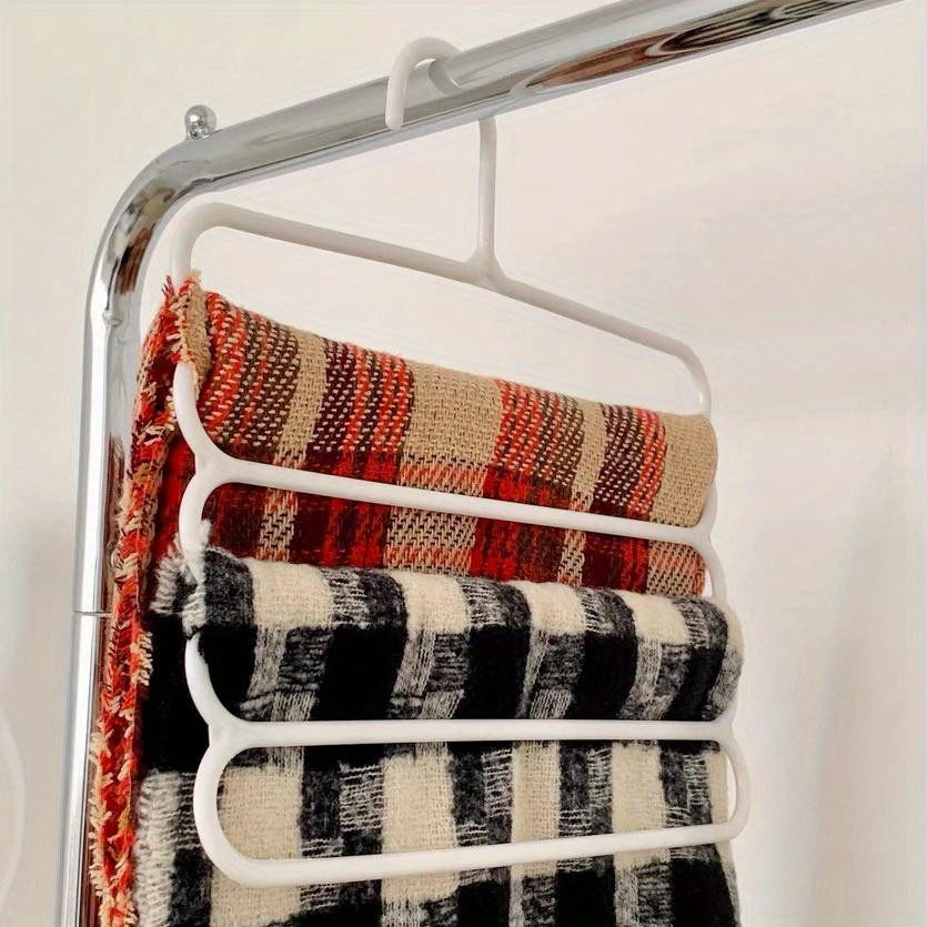Platzsparender Hosenbügel Schrankorganizer für Hosen, Jeans, Röcke und Schals in Weiß - Bild 5