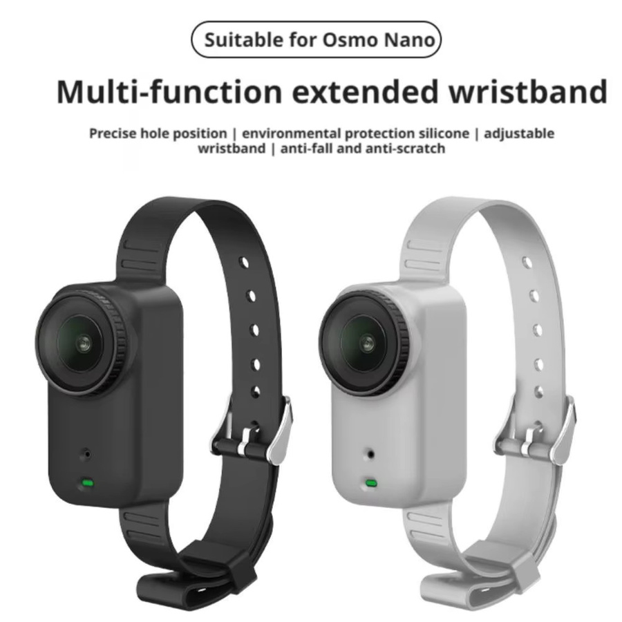 DJI Osmo Nano Multifunktionale Silikon Schutzhülle und Erweiterungs-Armband in Schwarz - Bild 3