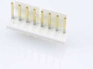 Molex Stiftleiste Standard 8-polig in Weiß mit Goldkontakten, Rastermaß: 3.96 mm - Bild 1