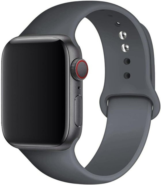 Uhrenarmband Silikon, Schwarz, Unisex - Bild 1