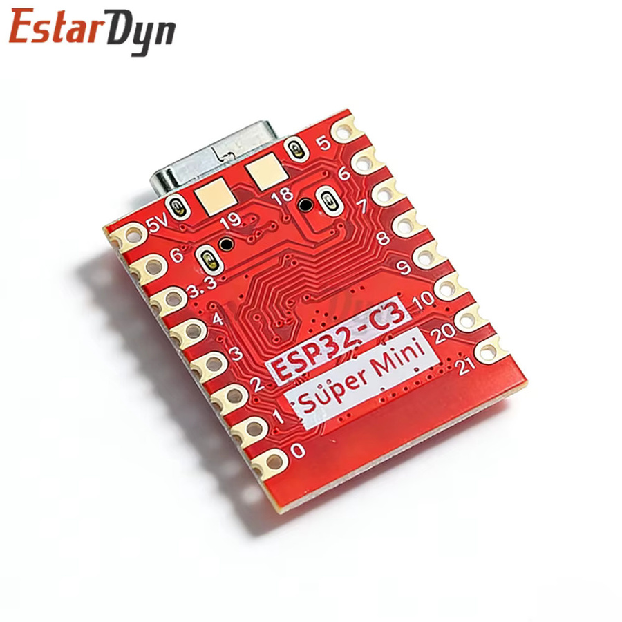 Estardyn ESP32-C3 SuperMini Plus Entwicklungsboard V2.0 mit WiFi und Bluetooth in Rot - Bild 2