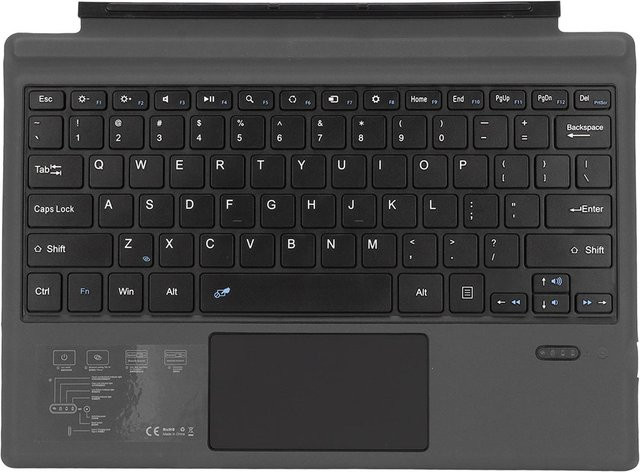 Microsoft Kabellose Bluetooth-Tastatur mit Touchpad und Scissor-Mechanik in Schwarz - Bild 1