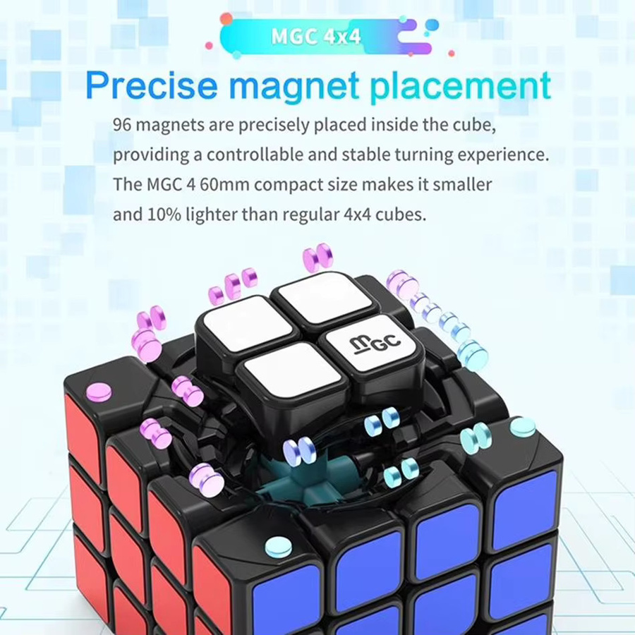 YongJun MGC 4X4 Magnetischer Zauberwürfel Aurora UV, Lernpuzzle - Bild 3