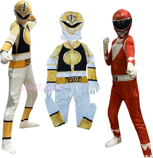 Novedan Power Morpher Superheld Samurai Sentai Shinkenger Rangers Cosplay Maske Anzug, Jungen - Bild 1