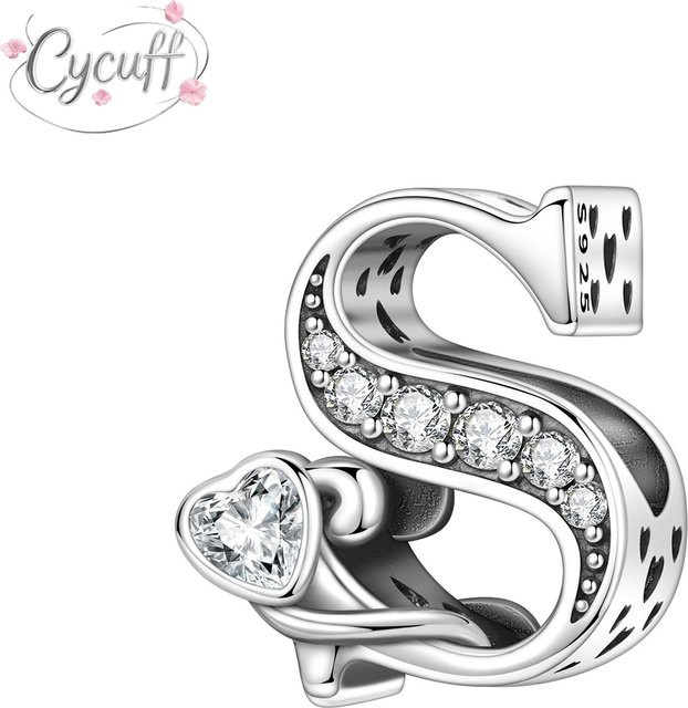 Cycuff Anhänger 925 Silber, Zirkonia, Perle, Damen - Bild 1