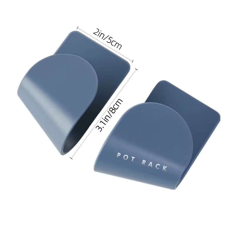 STONEGO 2-teiliges Set Utensilienhalter für die Küchenwand zur platzsparenden Aufbewahrung in Blau ohne Bohren - Bild 3