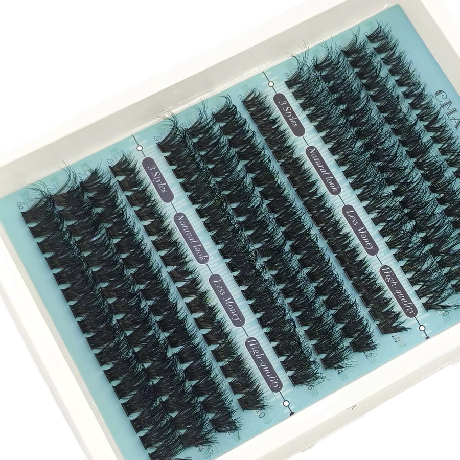 AMSDCN Wimpernspikes Einzelwimpern-Cluster, Black, Unisex - Bild 6
