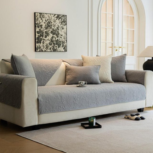 Super Six Sofakissen aus reiner Baumwolle, rutschfest und modern, B/B: 70 x 70 cm - Bild 1