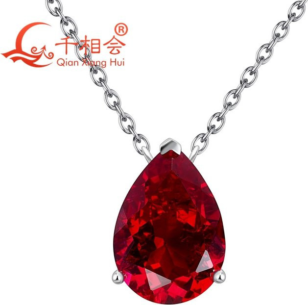 Qian Xiang Hui Anhänger 925 Silber, Rubin, Damen - Bild 1