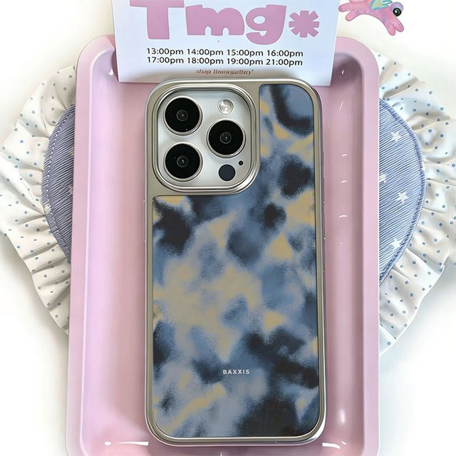 Haze Blue Graffiti Handyhülle für iPhone 15 14 13 12 11 Pro Max X XR XS Max Plus – Transparente weiche Rückseiten-Abdeckung in Blau - Bild 1
