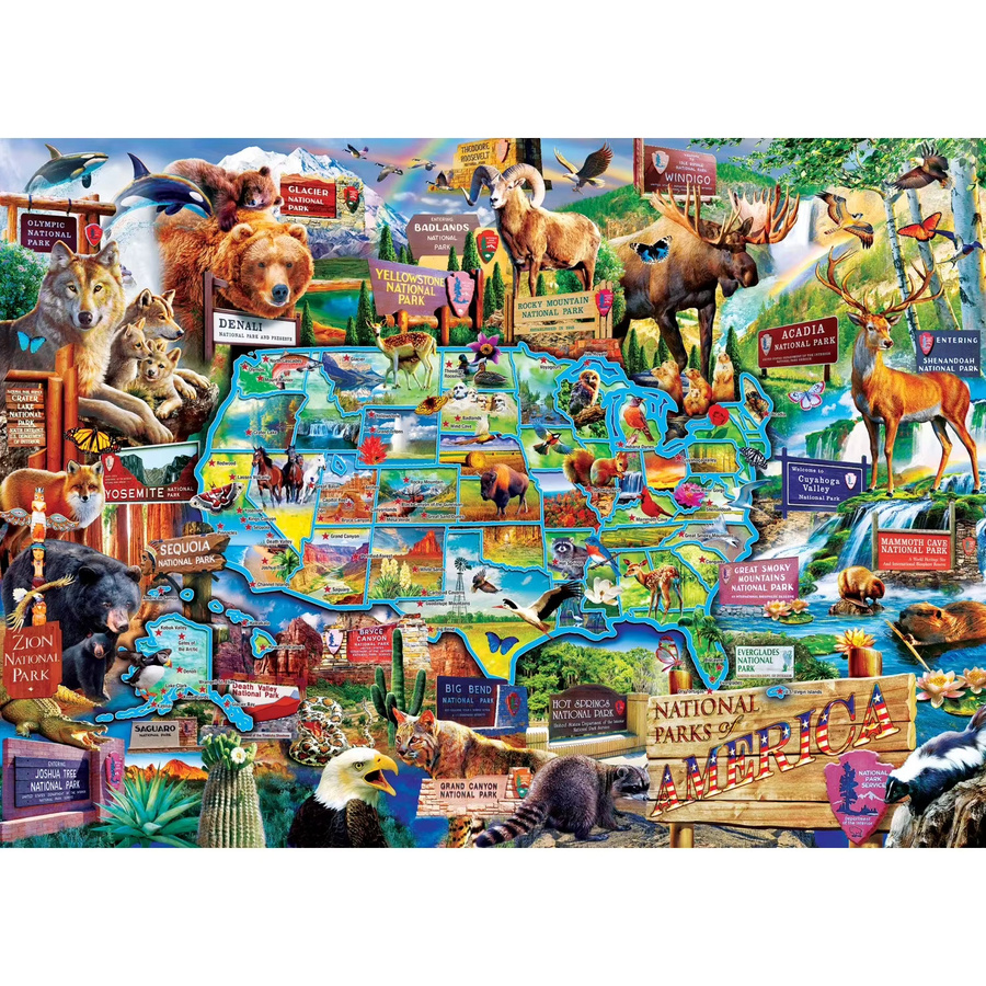 KAYOU Nationalparks der USA, Puzzle, 1.000 Teile, bunt, Set / Bundle - Bild 2