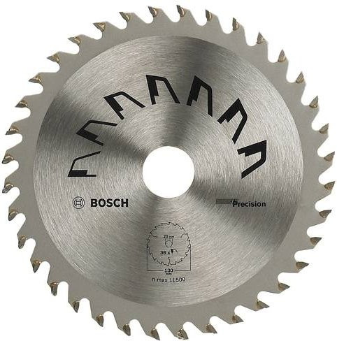 Bosch Precision Hartmetall Kreissägeblatt Silber Durchmesser: 130 mm, Bohrung: 20 mm, 36 Zähne - Bild 1