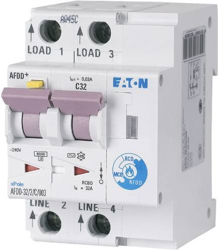 Eaton Brandschutzschalter RCBO 2-polig 32A 0,03A 230 V/AC in Weiß - Bild 1