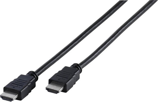 Vivanco High Speed HDMI Kabel mit Ethernet in Schwarz, Länge: 1,5 m