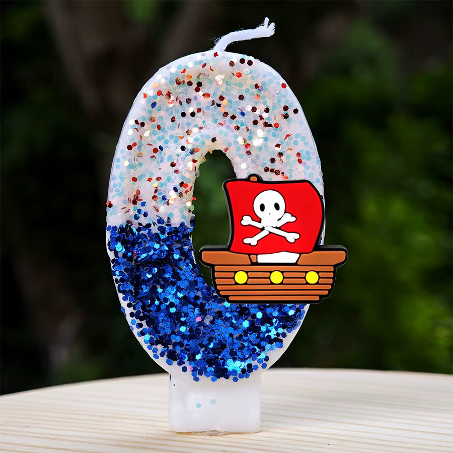 Bandai One Piece Totenkopf Piraten Geburtstagskerzen, Tortendekoration - Bild 2