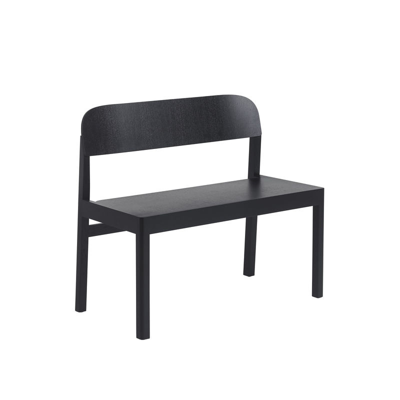 Muuto Workshop Bank aus Holz in Schwarz Matt im skandinavischen Design - Bild 2