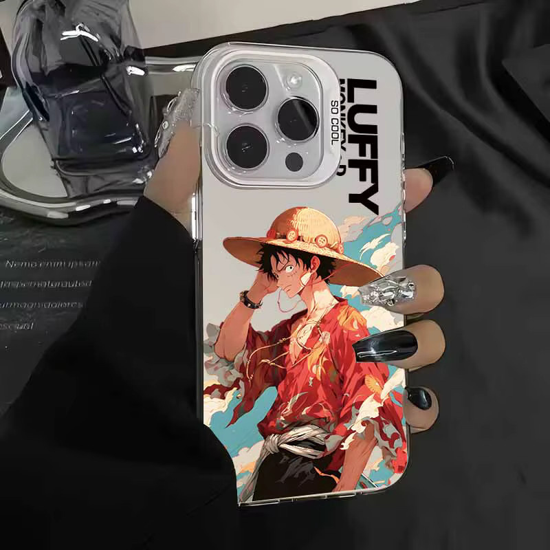 Bunte Anime Handyhülle im Luffy und Zoro Design für Apple iPhone 12 bis iPhone 17 Air/Pro/Max/Plus/mini - Bild 3