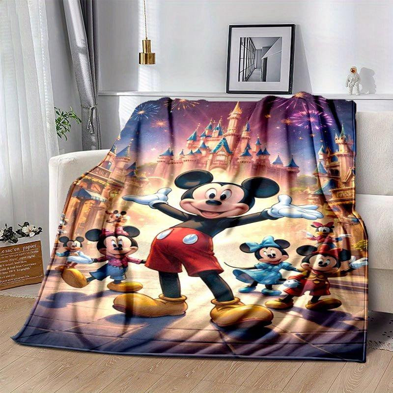 Living Need F Mickey und Minnie Cartoon-Decke aus Flanell, bunte Plüschdecke für das ganze Jahr, B/B: 80 x 120 cm - Bild 3