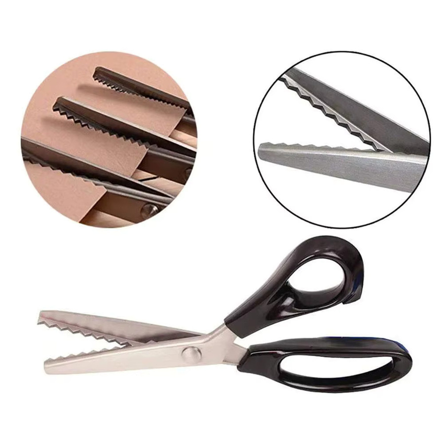 Professionelle Zackenschere aus Metall für präzise Zick-Zack-Schnitte und zum Verhindern von Ausfransen beim Nähen - Bild 5