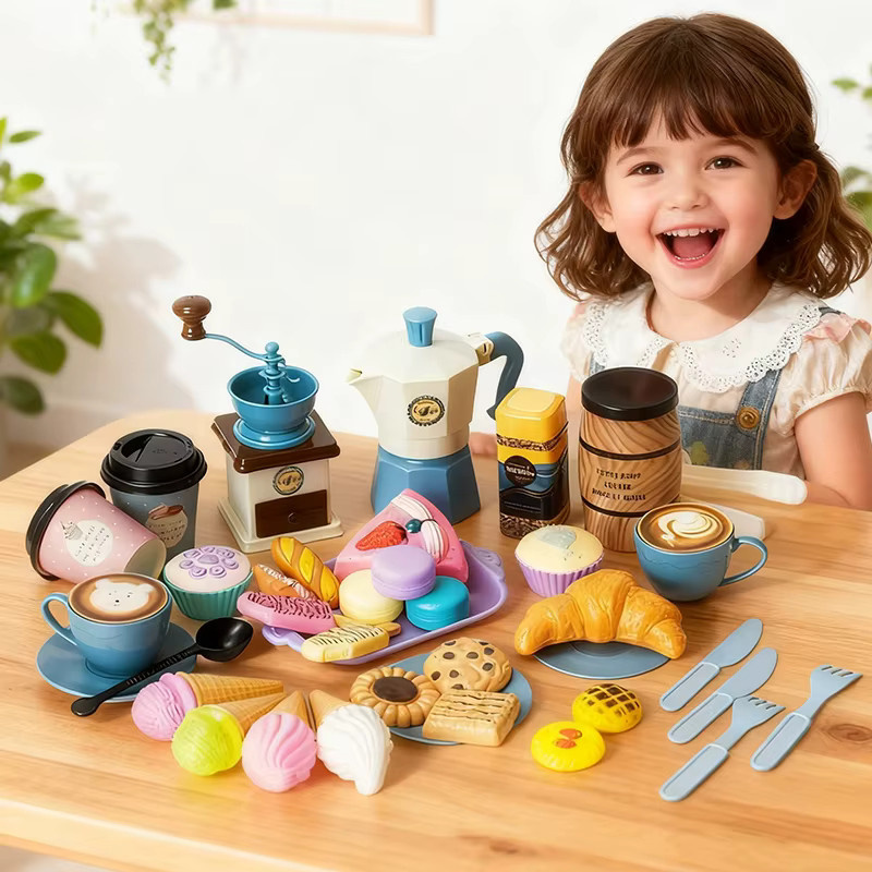 Iu Sxter Tee-Set DIY Simulation Kaffee Spielzeug, ab 3 Jahre - Bild 2