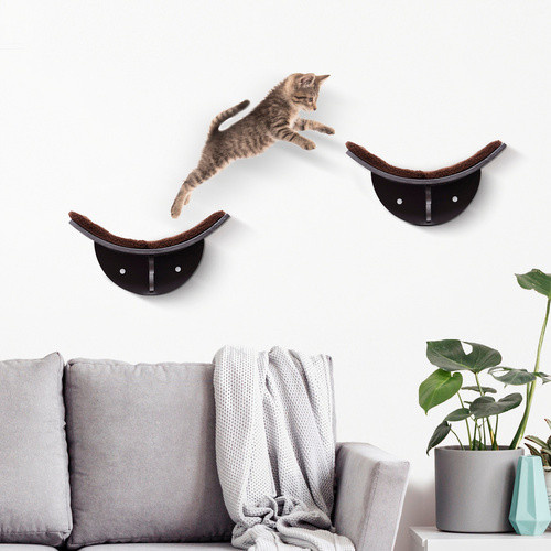 PawHut Katzen-Bett in Braun mit Schaumstofffüllung, B/L: 28 x 21 cm - Bild 2