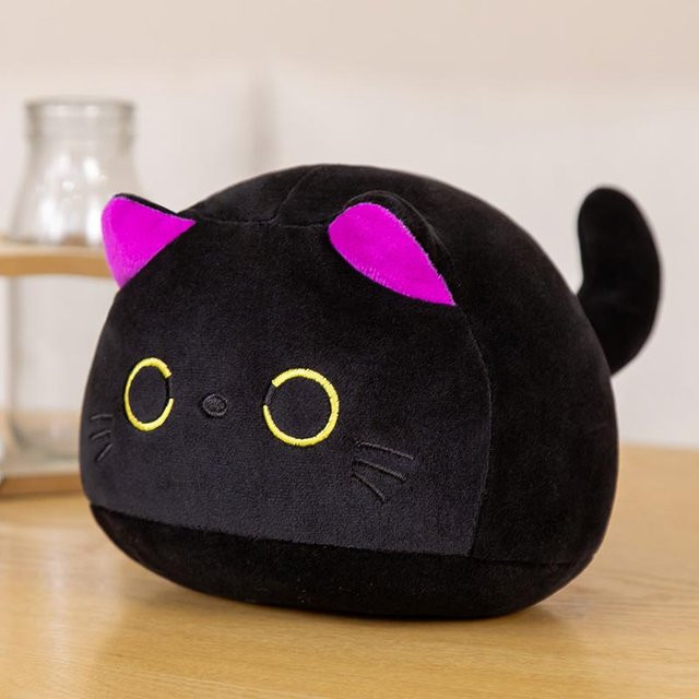 BC Pet Supplies Schwarze Katze, Plüsch Katze Kissen, Stofftiere - Bild 1