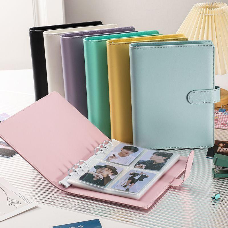 Yiran toy 1 Ringbuch für Fotokarten A5 Fotoalbum aus PU-Leder zum Sammeln von Kpop Idol Karten - Bild 2
