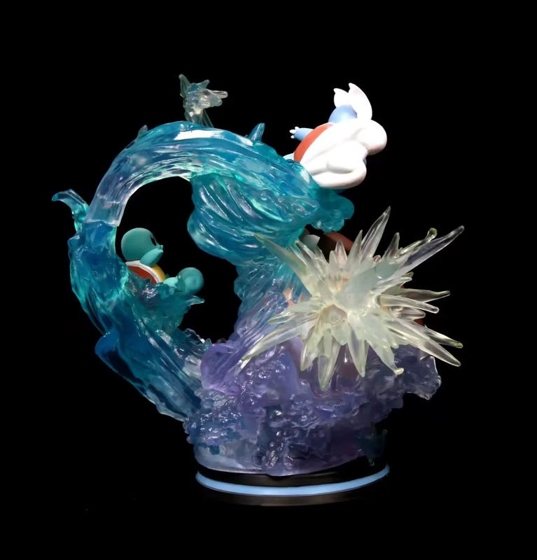 Bandai Pokemon Action Figur Squirtle und Blastoise Evolution Version in Blau, Höhe: 26 cm - Bild 2