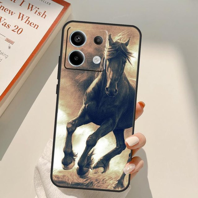 Handyhülle mit Pferde-Motiv für Xiaomi Redmi Note 13 14 9 10 12 11 15 Pro Plus und Redmi 15C 12C 13C 14C 10C 5G in Multicolour - Bild 1