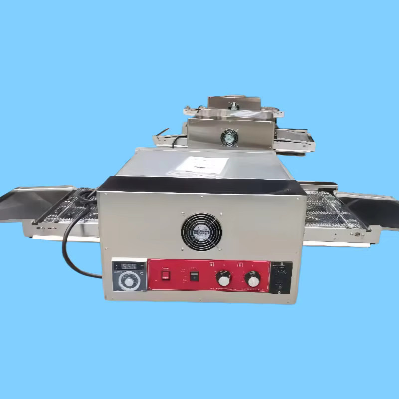 GUOHE 12-Zoll-Förderband-Pizzaofen mit 3D-Heißluftzirkulation in Silber - Bild 4