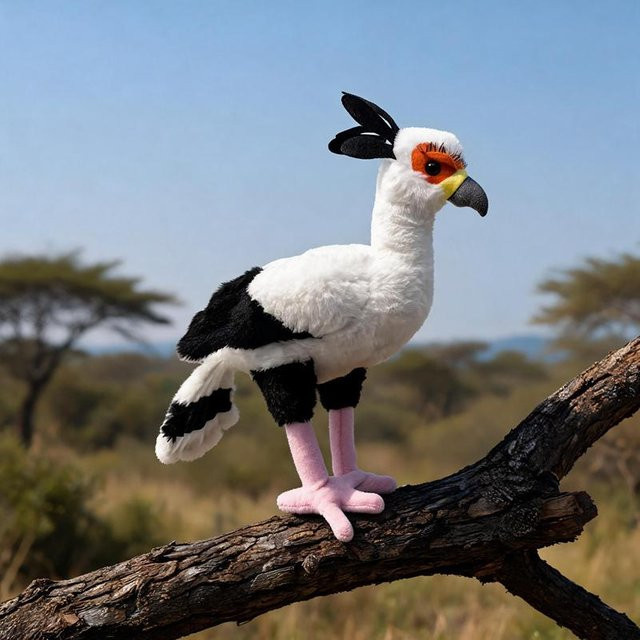 Yiran toy Sekretärvogel Plüschtier, 30cm, bunt/mehrfarbig - Bild 1