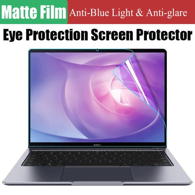 Anti-Blaulicht-Schutzfolie für Huawei MateBook D14 D15 D16 und MateBook Pro 13,9 14,2 13s 14s 16s in Transparent mit Blendschutz - Bild 1