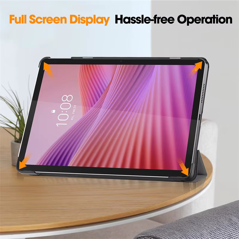 Magnetische Dreifach-Falt-Hülle für Lenovo Tab 10 (2025) TB311FU, 10,1 Zoll, mit Auto-Wake-Sleep-Funktion, Grün - Bild 4