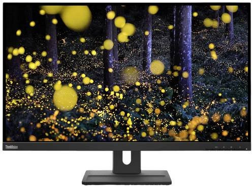 Lenovo ThinkVision E27q-20 LED-Monitor, 27 Zoll, QHD 2560 x 1440 Pixel, IPS Display, Schwarz, HDMI und DisplayPort - Bild 1
