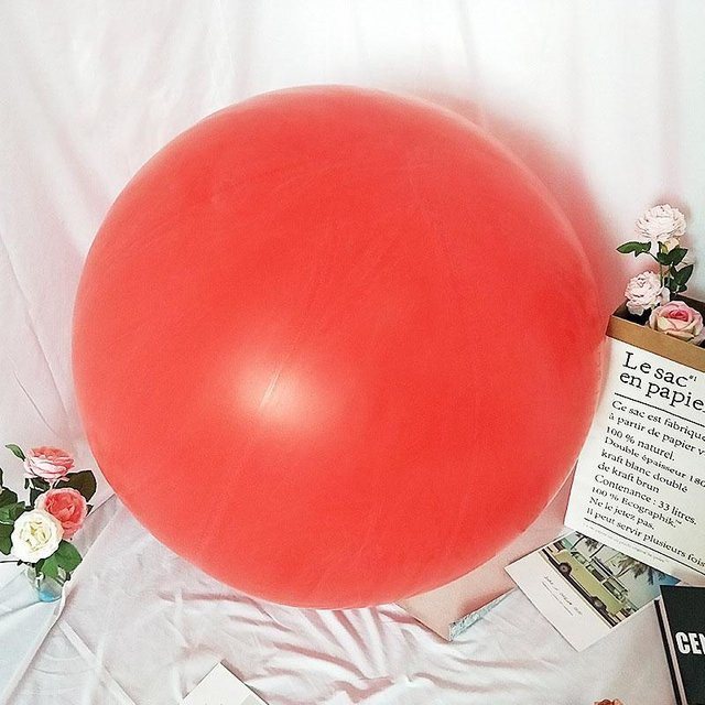 Riesiger Jumbo-Latexballon in Rot für deine Party-Dekoration, 72 Zoll - Bild 1