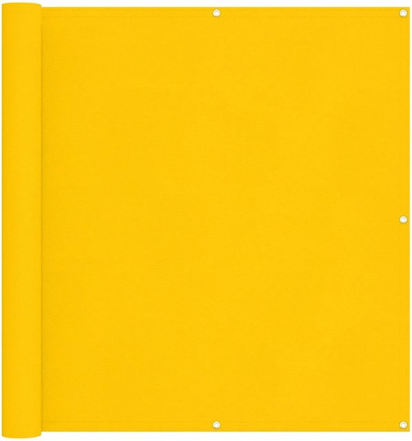 vidaXL Balkonsichtschutz aus Oxford-Stoff in Gelb, Höhe: 110 cm, Breite: 700 cm - Bild 1
