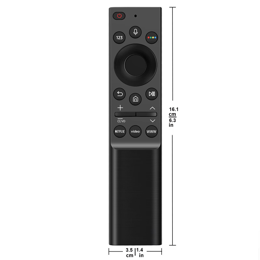 Samsung BN59-01363L BN59-01363C Sprachfernbedienung für QLED UHD Smart TV 2021 Ersatz-Controller, Schwarz - Bild 2