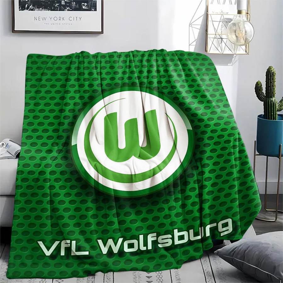 Manus Home Flanelldecke VfL Wolfsburg in Grün, B/B: 150 x 200 cm - Bild 2
