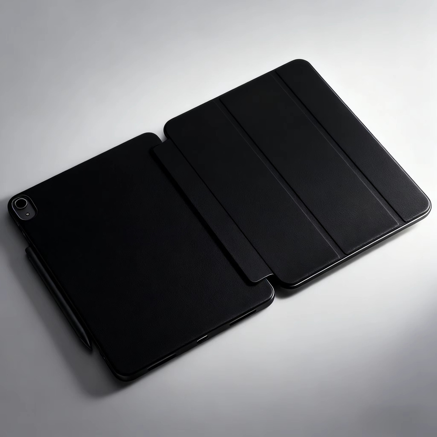 Stoßfeste PU-Tablet-Hülle für Apple iPad in Schwarz oder Grün - Bild 2
