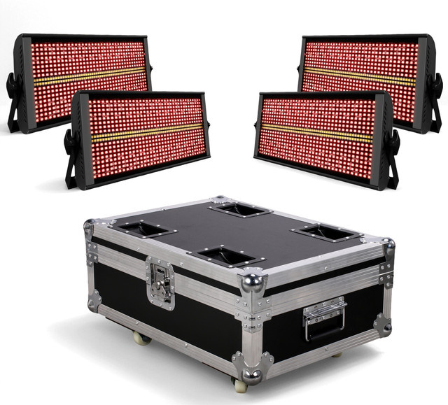 HYULIGHTS 200 W LED RGBW 4in1 DJ Wash Bar mit 48 Zonen, Stroboskop und 8000 K Weiß für Bühnenbeleuchtungseffekte - Bild 1