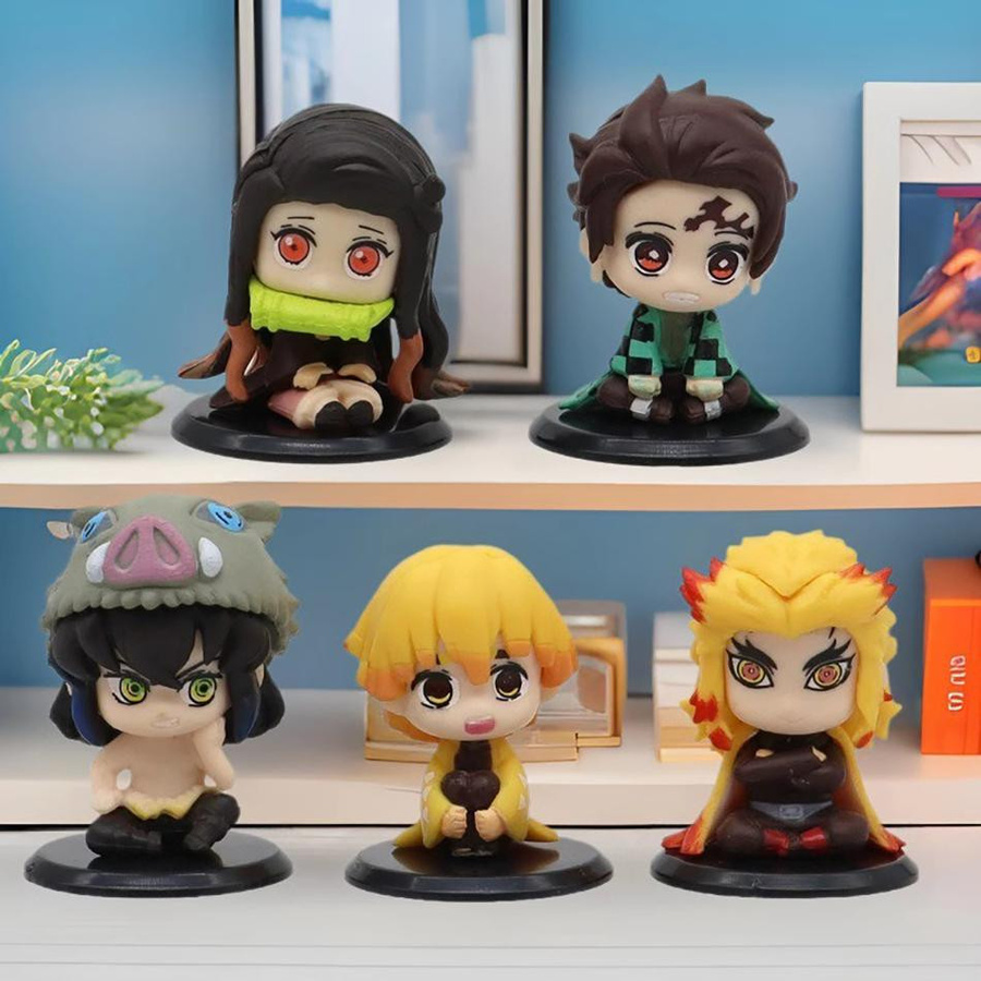 Yiran toy 1 Kimetsu no Yaiba Modellspielzeug 15-teiliges Set PVC - Bild 3