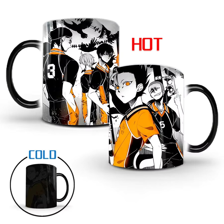 Haikyuu!! Farbwechsel Keramiktasse von Bandai, wärmeempfindlicher Anime Becher in Multicolour - Bild 6