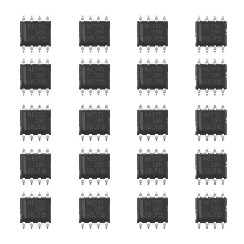 YTDMEN NE555DR SOP Timer IC Chip Set, 10 Stück, Schwarz - Bild 2