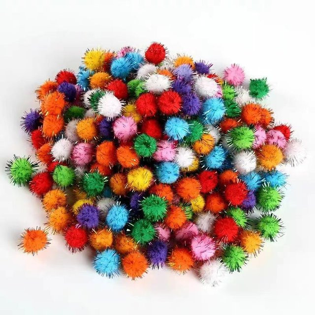 Binchi Outdoor Product Mix Pompons, Flauschbälle, 180-teiliges Set, multicolour - Bild 1