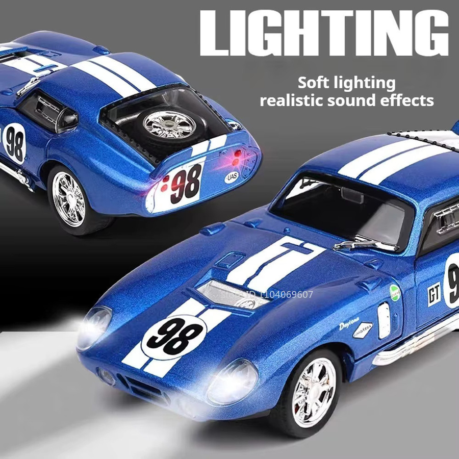 MAKEDA Mustang Shelby Cobra Viper Modell, Maßstab 1:32, mit Licht und Sound - Bild 5