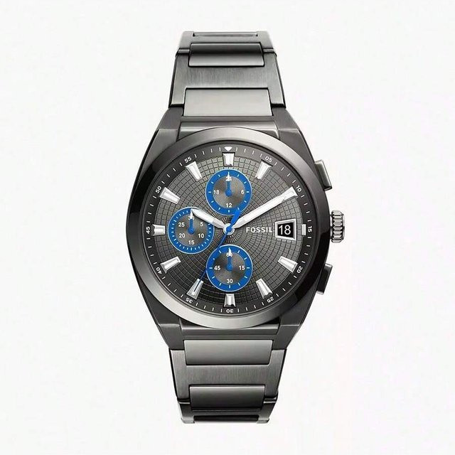Fossil Armbanduhr Quarz, Edelstahl, Grau, Herren - Bild 1