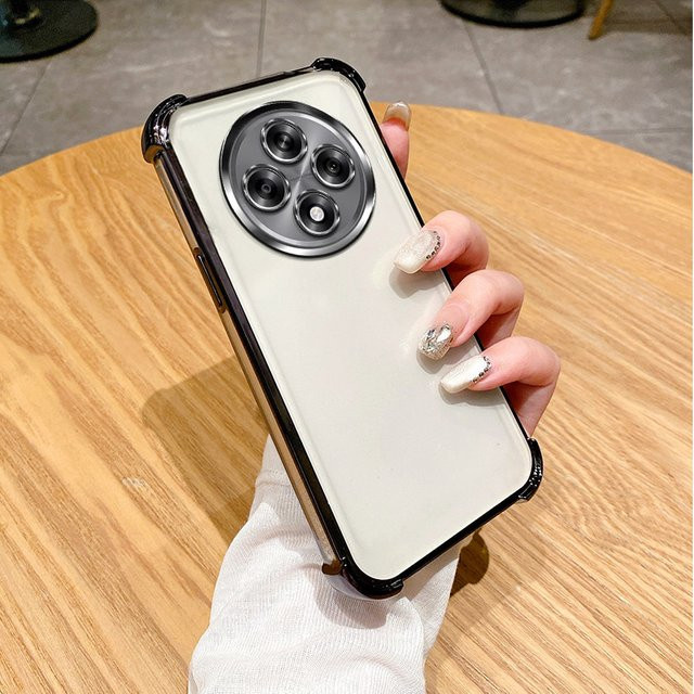 Stoßfeste Silikon Schutzhülle für Xiaomi Redmi 14C, Redmi A4, Poco C75 und Redmi 14R mit verstärkten Ecken in Lila oder Weiß - Bild 1