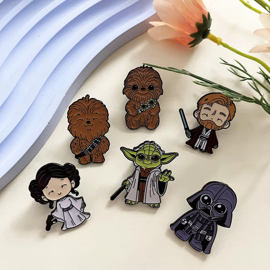 Star Wars Pin-Set, 6-teilig, Emaille, Metall, Unisex, Bunt - Bild 2